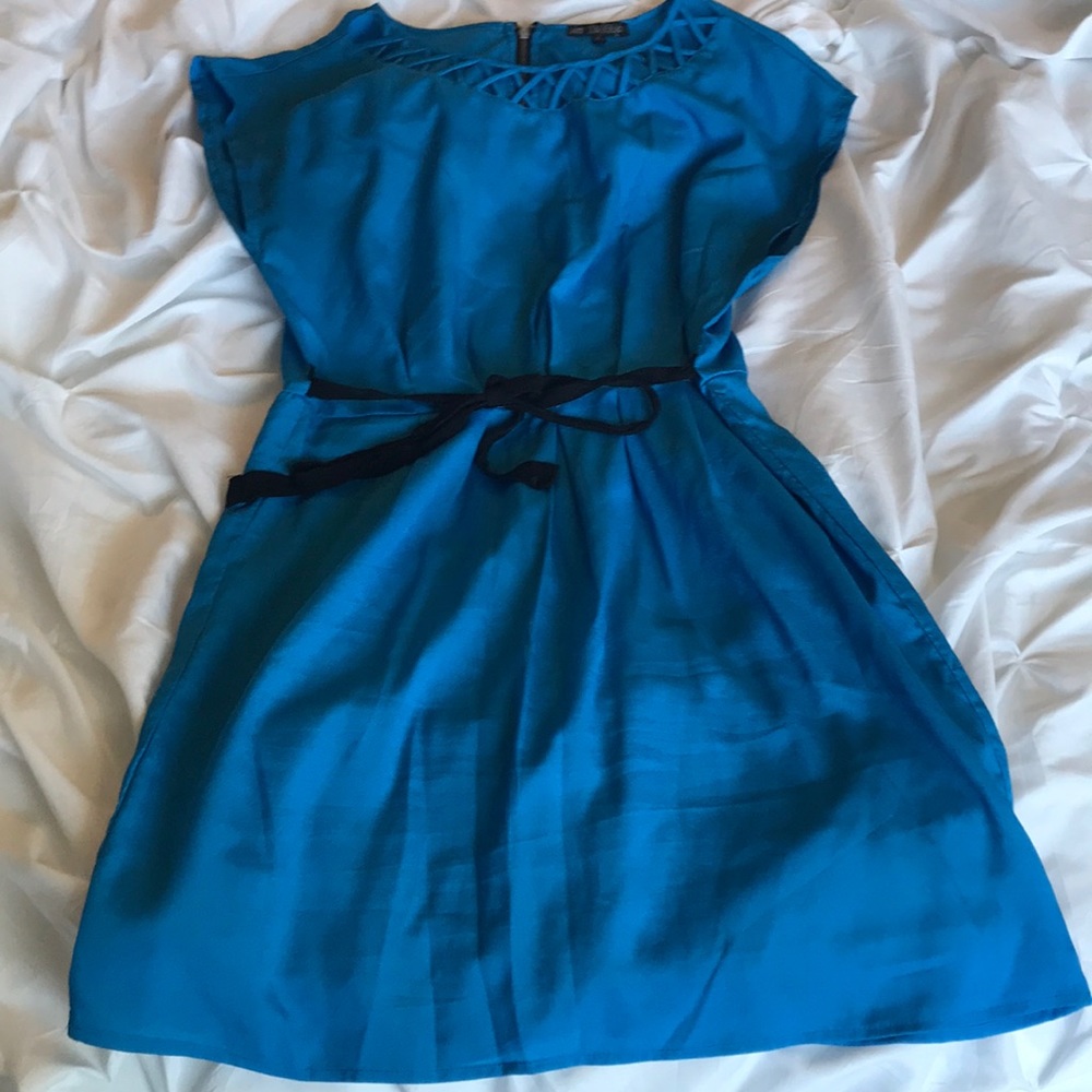 BeBop Lined blue dress